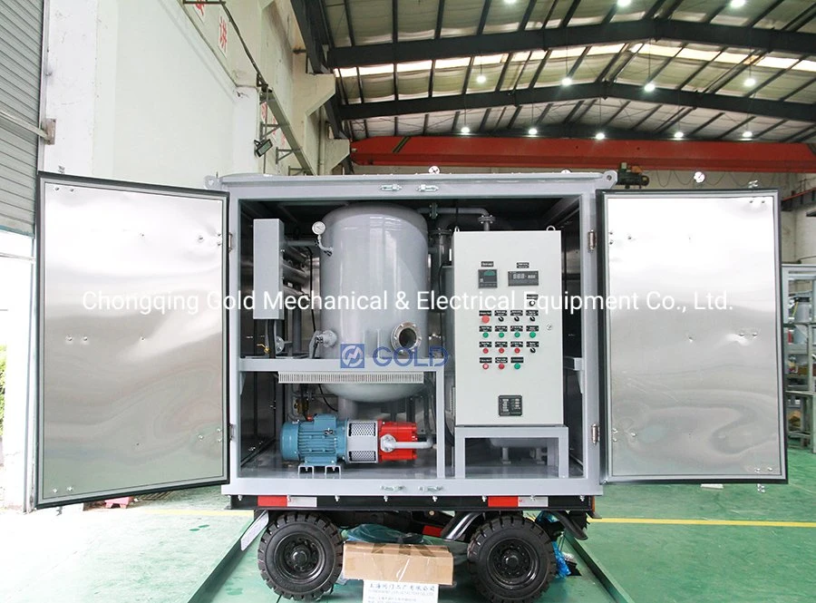 Mobile Double Stage High Voltage Transformer Oil Purifier up to 75kv Breakdown Voltage (ZJA Series)